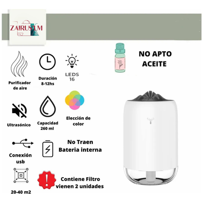 Humidificador Purificador Aire Difusor