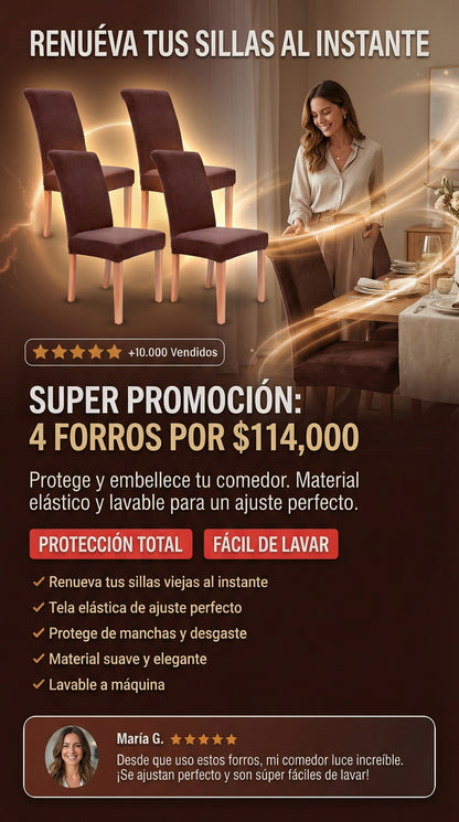 FORROS PARA SILLAS DE COMEDOR